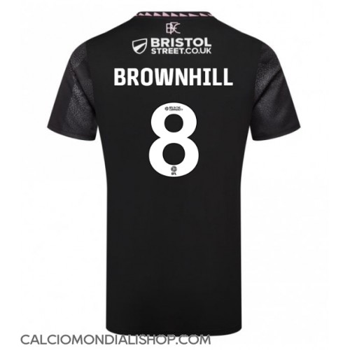 Maglie da calcio Burnley Josh Brownhill #8 Seconda Maglia 2024-25 Manica Corta